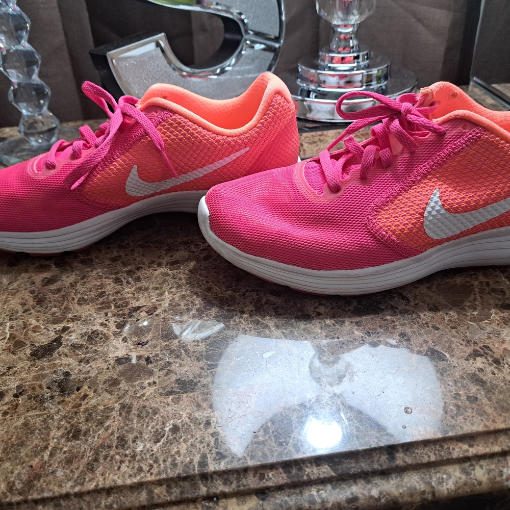 Nike Pink and Orange Athletic Shoes